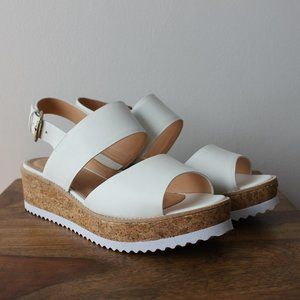 Raye White Sandals